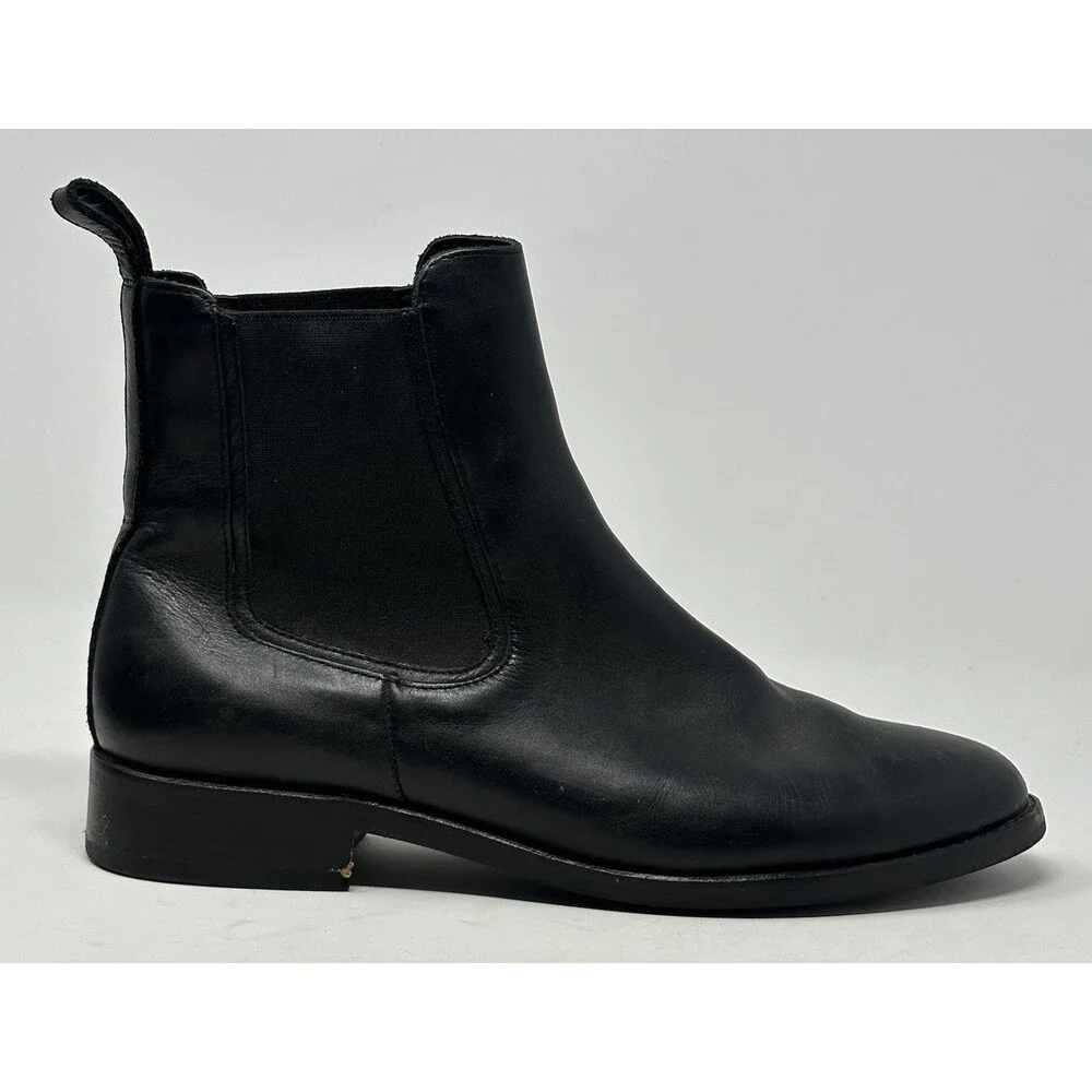 Thursday Boot Company Cavalier Chelsea Boots Mens 10 Black Leather Ankle Classic